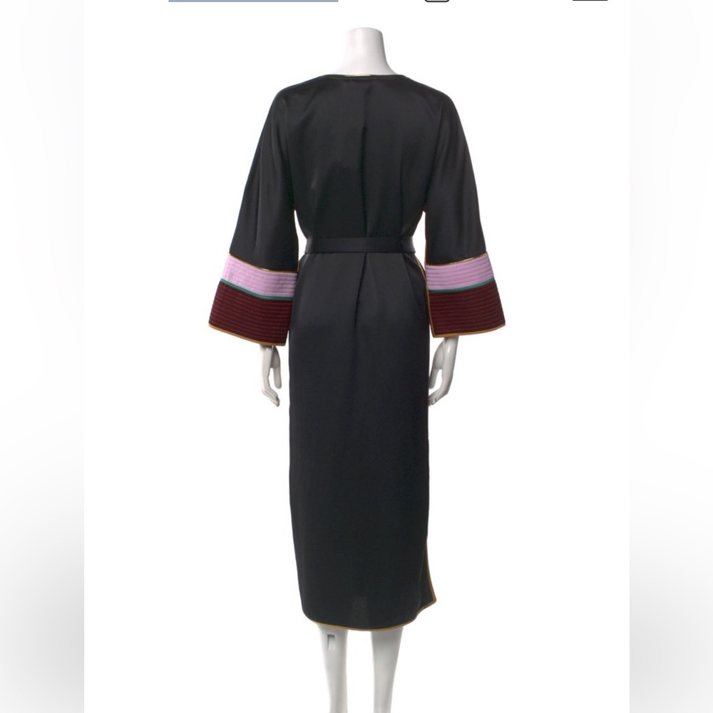 Tory Burch Black Maxi Dress with Pink and Red Accents - Picture 3 of 3